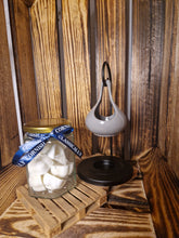 Load image into Gallery viewer, Grey Ceramic Hanging Tear Drop Wax Melter Oil Burner With 10 Wax Melts