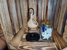 Load image into Gallery viewer, Grey Ceramic Hanging Tear Drop Wax Melter Oil Burner With 10 Wax Melts