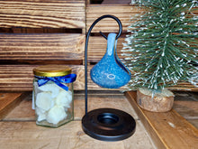 Load image into Gallery viewer, Grey Ceramic Hanging Tear Drop Wax Melter Oil Burner With 10 Wax Melts