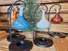 Load image into Gallery viewer, Grey Ceramic Hanging Tear Drop Wax Melter Oil Burner With 10 Wax Melts