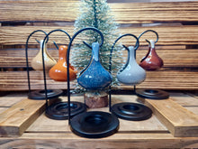 Load image into Gallery viewer, Grey Ceramic Hanging Tear Drop Wax Melter Oil Burner With 10 Wax Melts