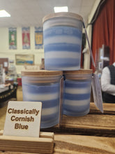 Load image into Gallery viewer, Classically Cornish Blue Candle With Caribbean Seas