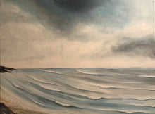 Load image into Gallery viewer, Before The Rain Original Acrylic Painting Cornwall 24" x 31"