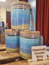 Load image into Gallery viewer, The Briny Blue Cornish Candle With Deep Sea Minerals

