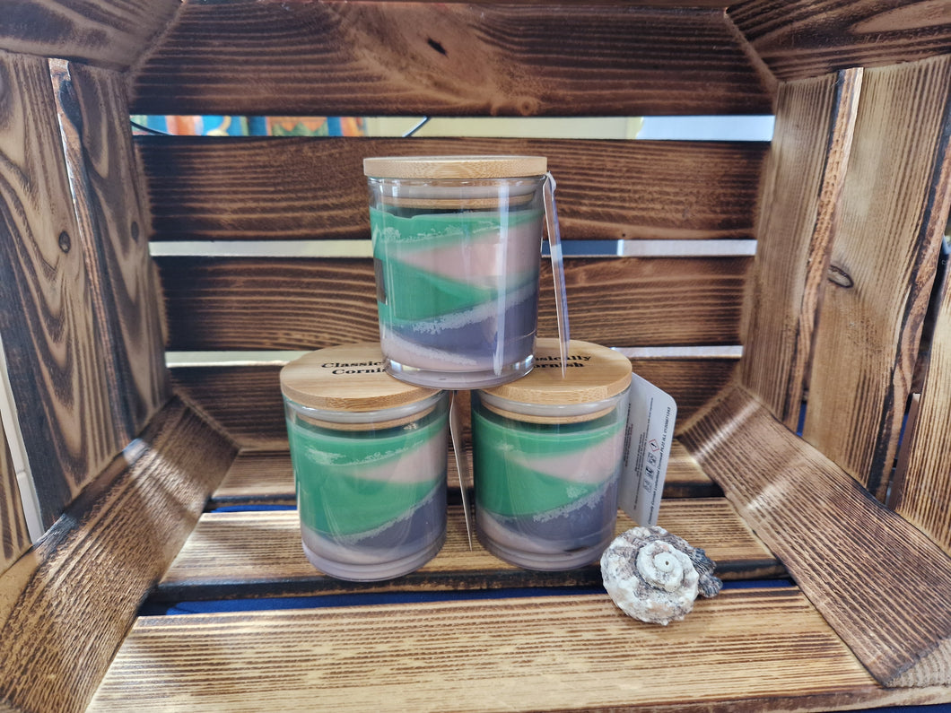Bedruthan Steps Cornish Candle With Oak Moss