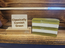Load image into Gallery viewer, Handmade Cornish Green Soap Bar With Bluebells Fragrance
