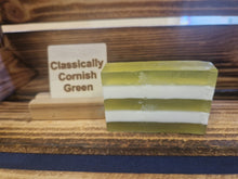 Load image into Gallery viewer, Handmade Cornish Green Soap Bar With Bluebells Fragrance
