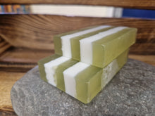 Load image into Gallery viewer, Handmade Cornish Green Soap Bar With Bluebells Fragrance
