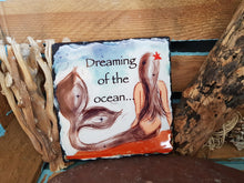 Load image into Gallery viewer, Natural Slate Original Cornish Artwork Mermaid
