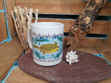 Load image into Gallery viewer, Cornish Mug With Original Artwork Turtle Quote
