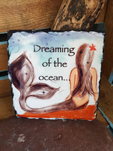 Load image into Gallery viewer, Natural Slate Original Cornish Artwork Mermaid
