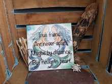 Load image into Gallery viewer, Original Cornish Artwork Tile Best Friends Mermaid Quote
