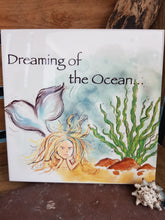 Load image into Gallery viewer, Original Cornish Artwork Tile Dreaming Of The Ocean
