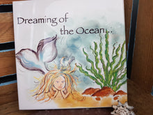 Load image into Gallery viewer, Original Cornish Artwork Tile Dreaming Of The Ocean
