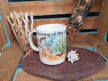 Load image into Gallery viewer, Cornish Mermaid Mug With Original Artwork Dreaming Of The Ocean
