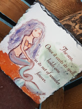 Load image into Gallery viewer, Natural Slate Original Cornish Artwork Mermaid
