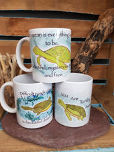 Load image into Gallery viewer, Cornish Mug With Original Artwork Turtle Quote
