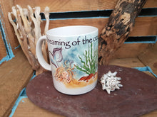Load image into Gallery viewer, Cornish Mermaid Mug With Original Artwork Dreaming Of The Ocean
